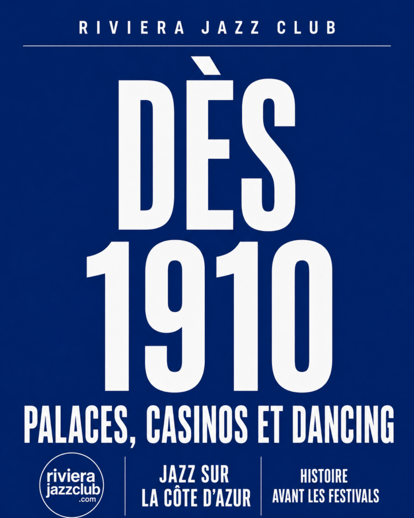 Dès 1910, Jazz Côte D'Azur