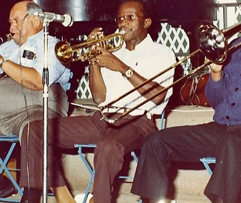 Teddy Riley (tp) à la Grande Parade 1975 — photo Gérard Demonchy