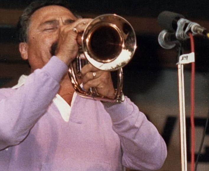 Shorty Rogers à la Grande Parade 1985 — photo Gérard Demonchy